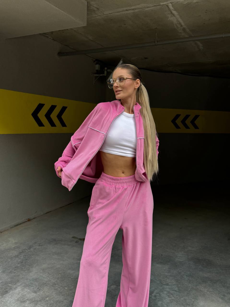 Women's Casual Zip-Up Cardigan and Pants Two-Piece Set