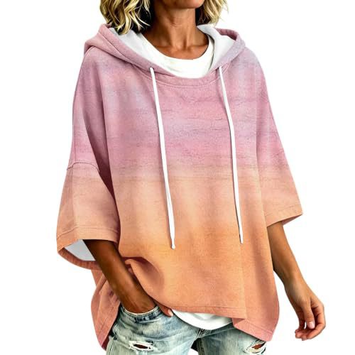 Colorful Striped 3D Print Loose Fit Hoodie