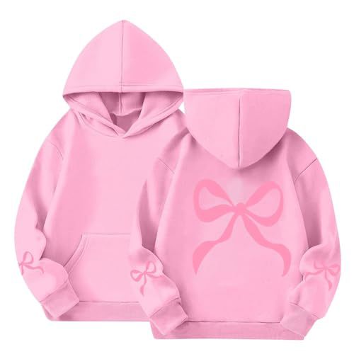 Women's Bow Ribbon Print Hoodie
