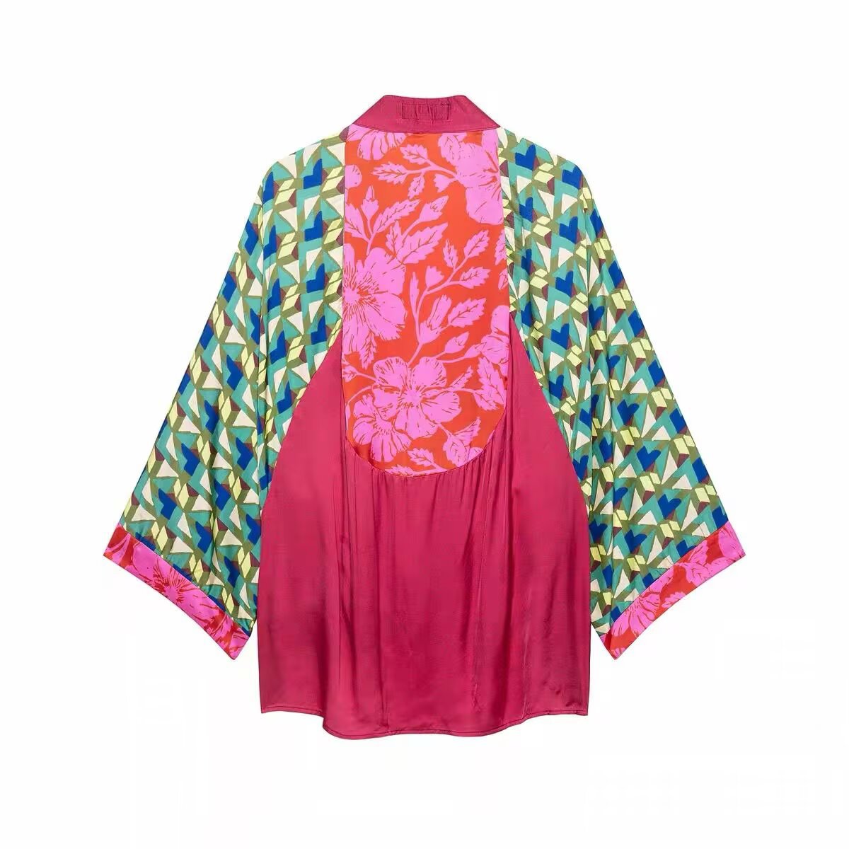 Printed Vacation Shirt and Midi Skirt Set