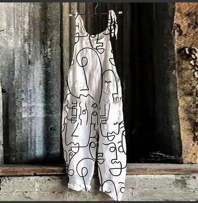 Sweet Floral Print Wide-Leg Jumpsuit