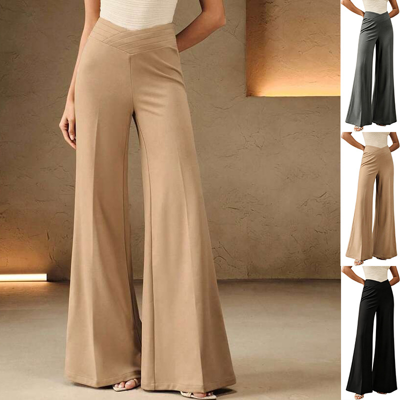 High-Waisted Flare Pants Slimming Hip-Lifting Elegant Women's Trousers