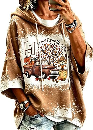 Colorful Striped 3D Print Loose Fit Hoodie