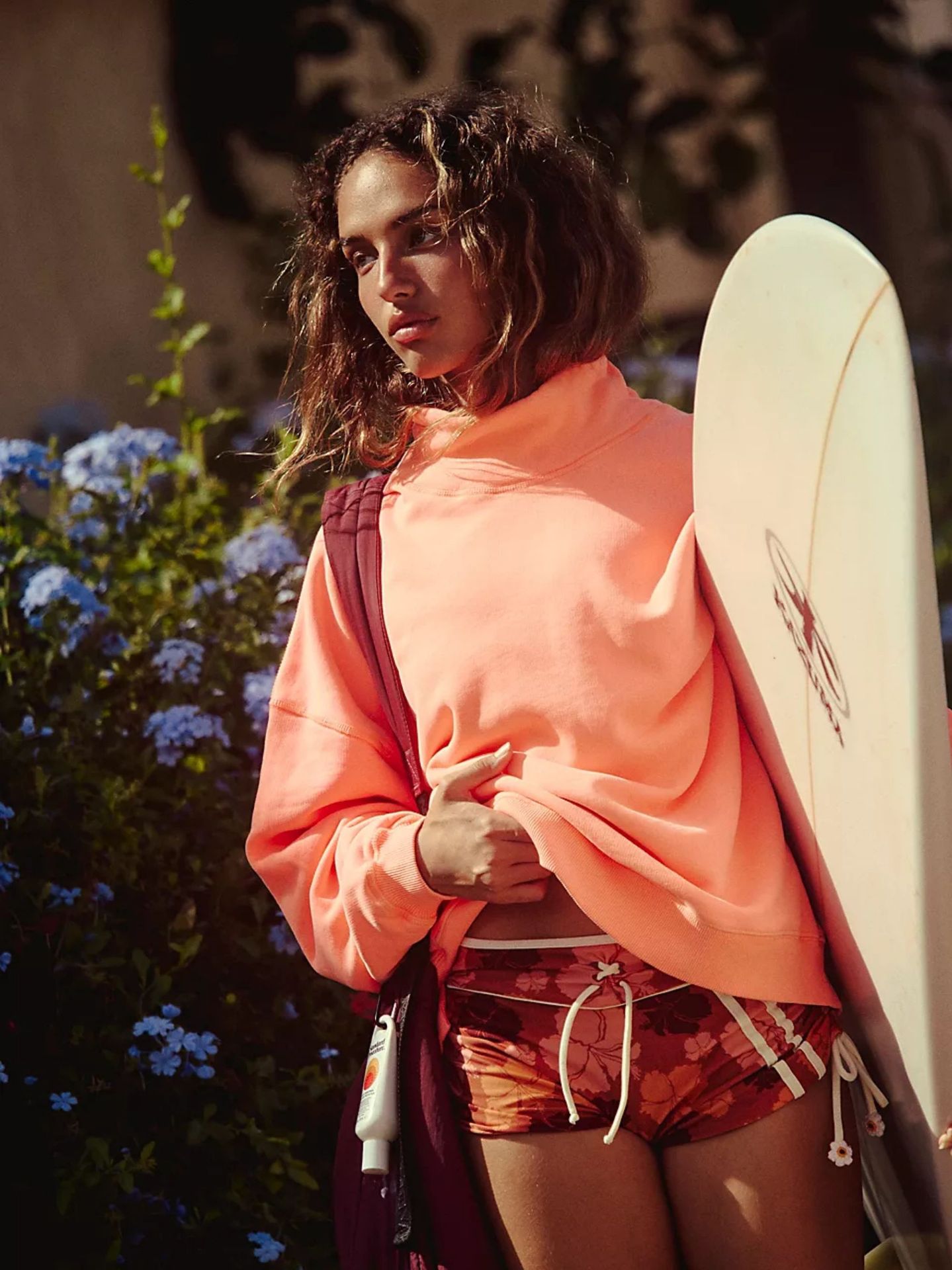 Women's Loose Crewneck High Neck Long Sleeve Pullover Sweatshirt
