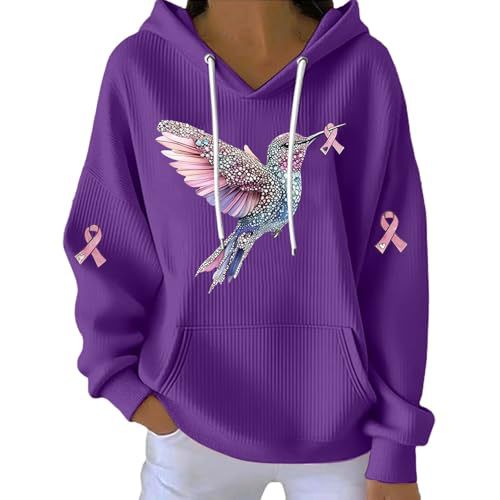 Women's Ribbon Wings Animal Print Hoodie