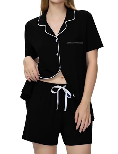 Women's Cuban Collar Short Sleeve Button Set