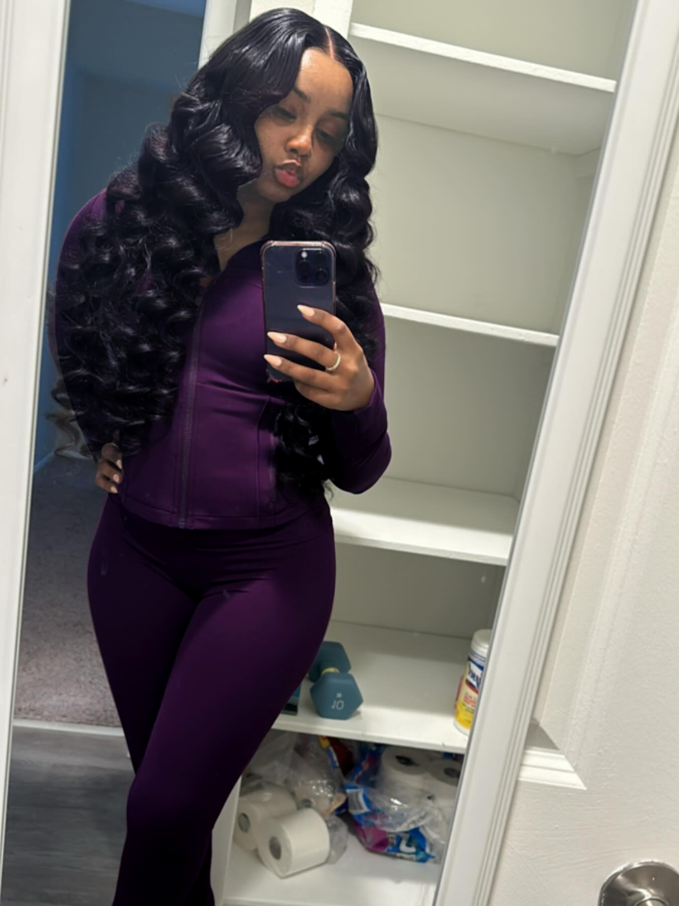 Women's Sexy Slim Fit Long Sleeve Flared Two-Piece Set