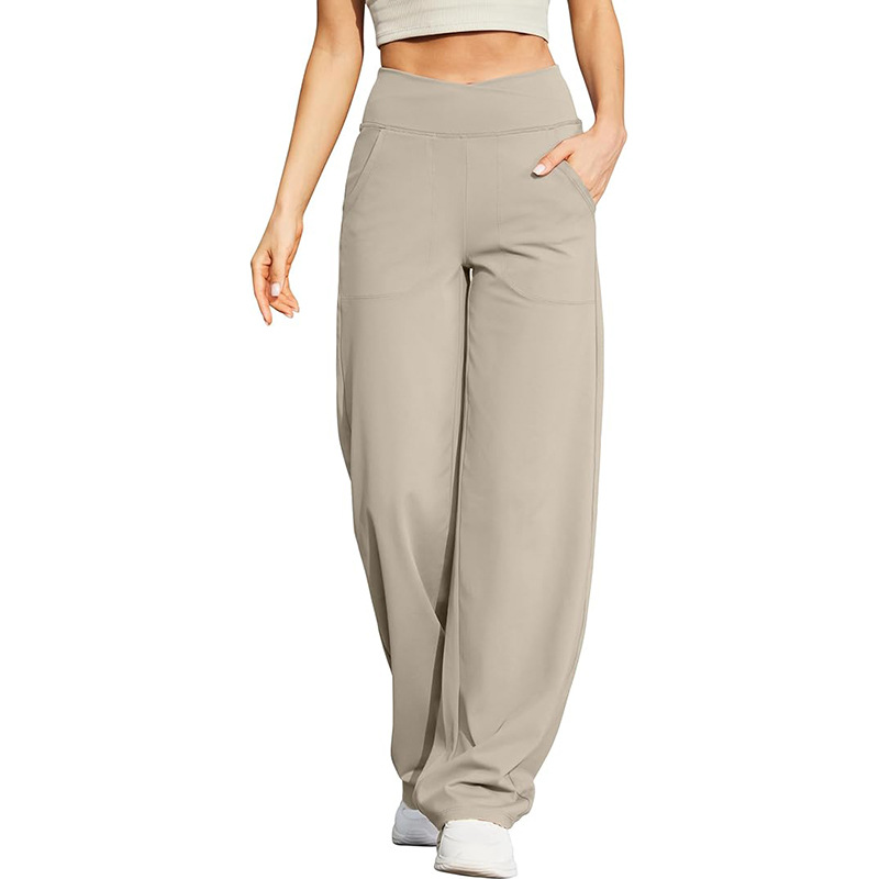 Women's High Waist Straight Leg Stretch Flare Pants