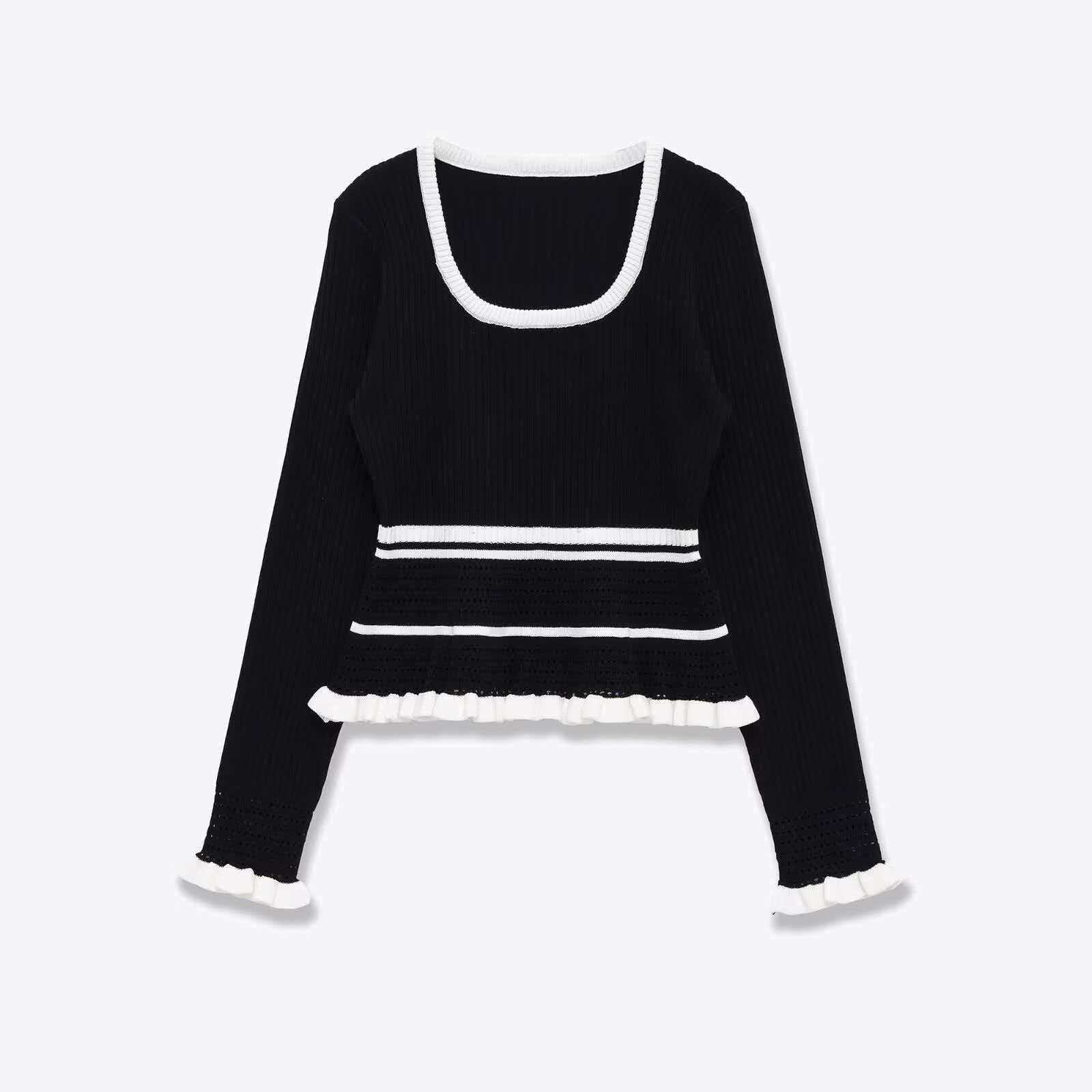 Women's Color-Block Layered Knit Sweater