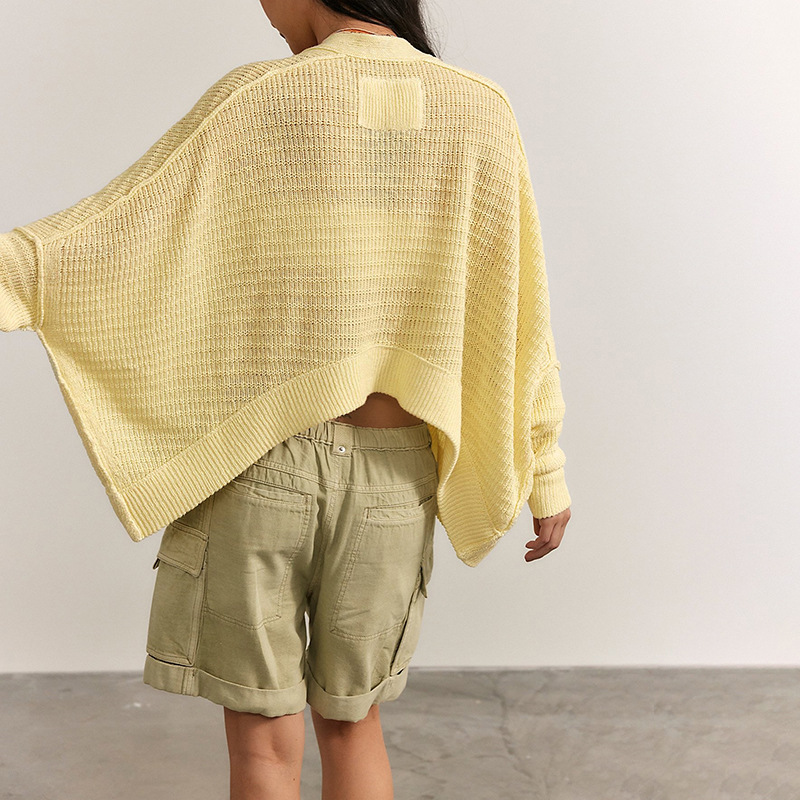 Women's Casual Solid Knit Cardigan Sweater