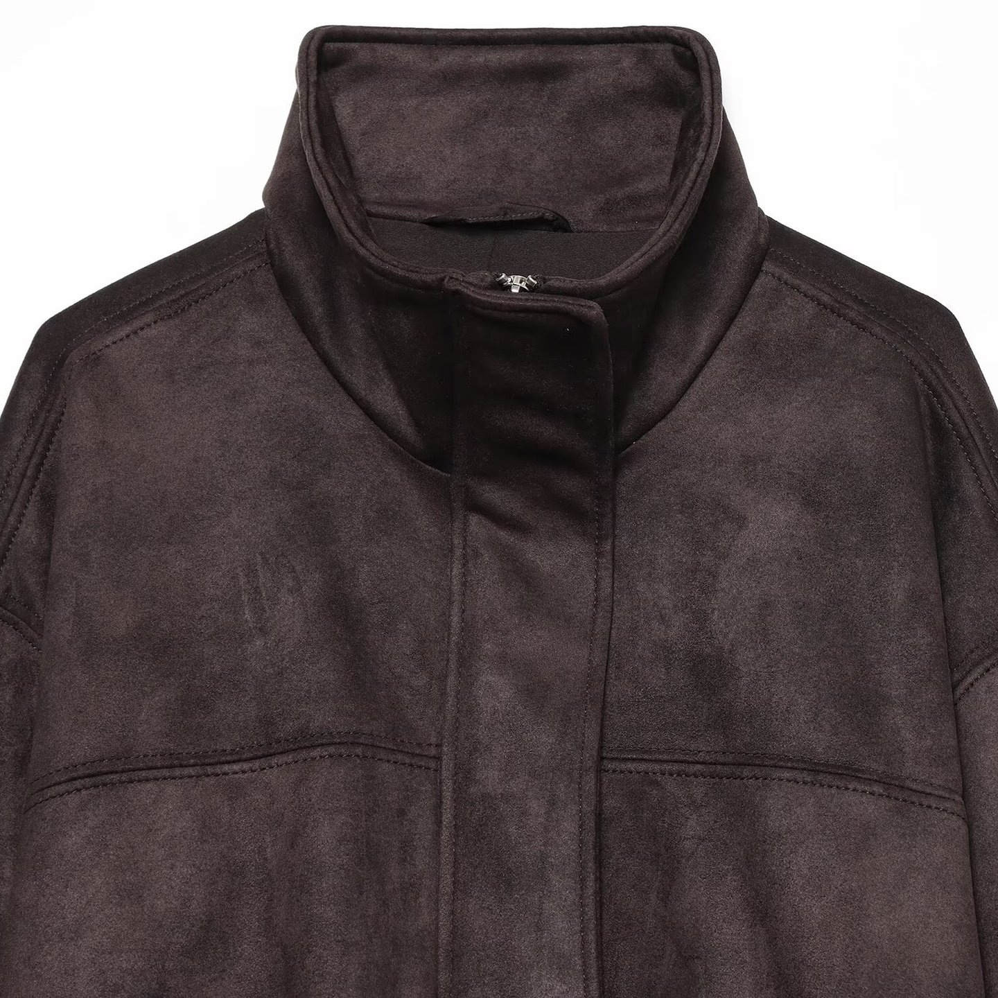 Women's Batwing Sleeve Suede-Feel Casual Jacket
