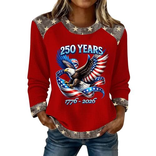 Women's Eagle Letter Print Crewneck Sweatshirt