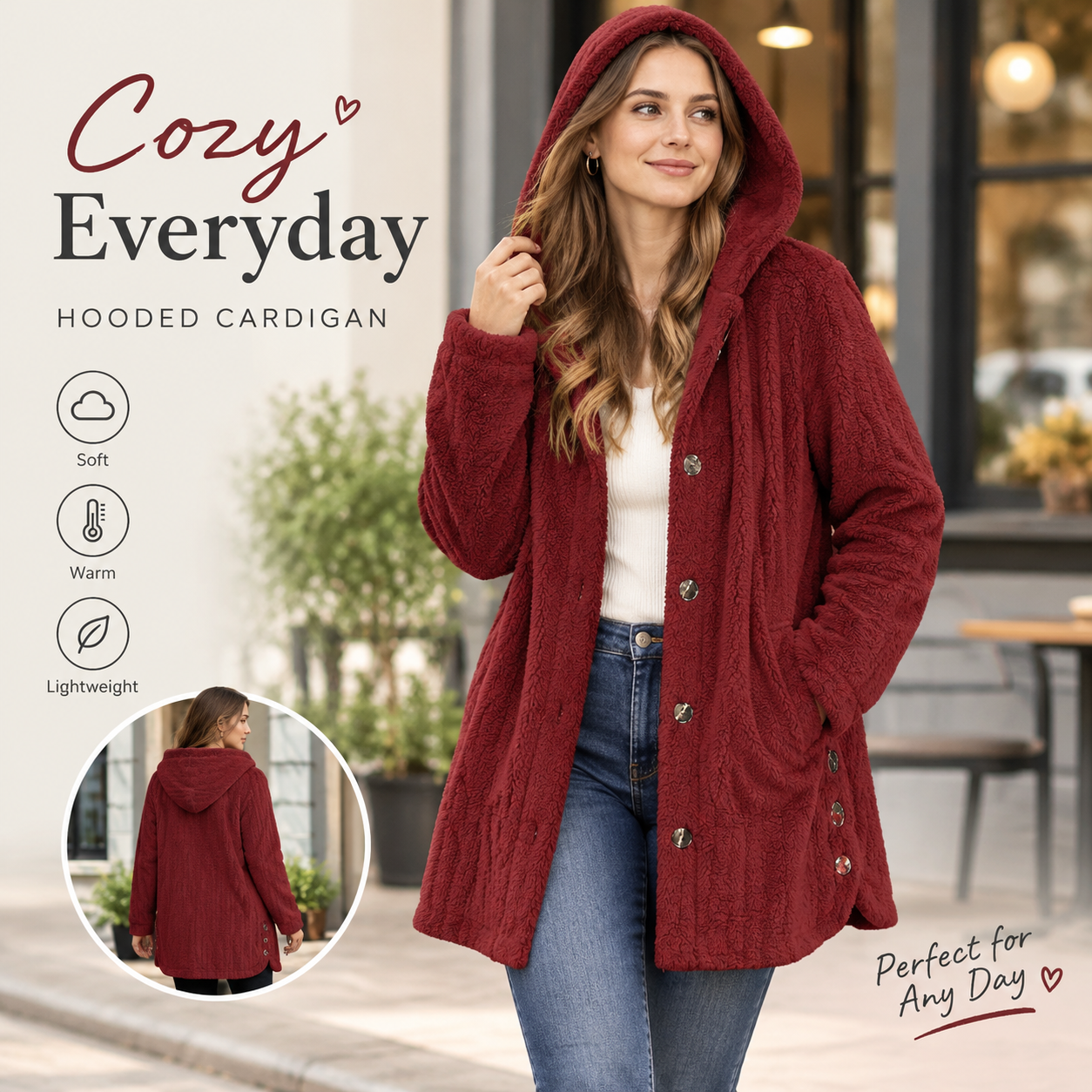 Additional teddy bear cardigan outfit inspiration
