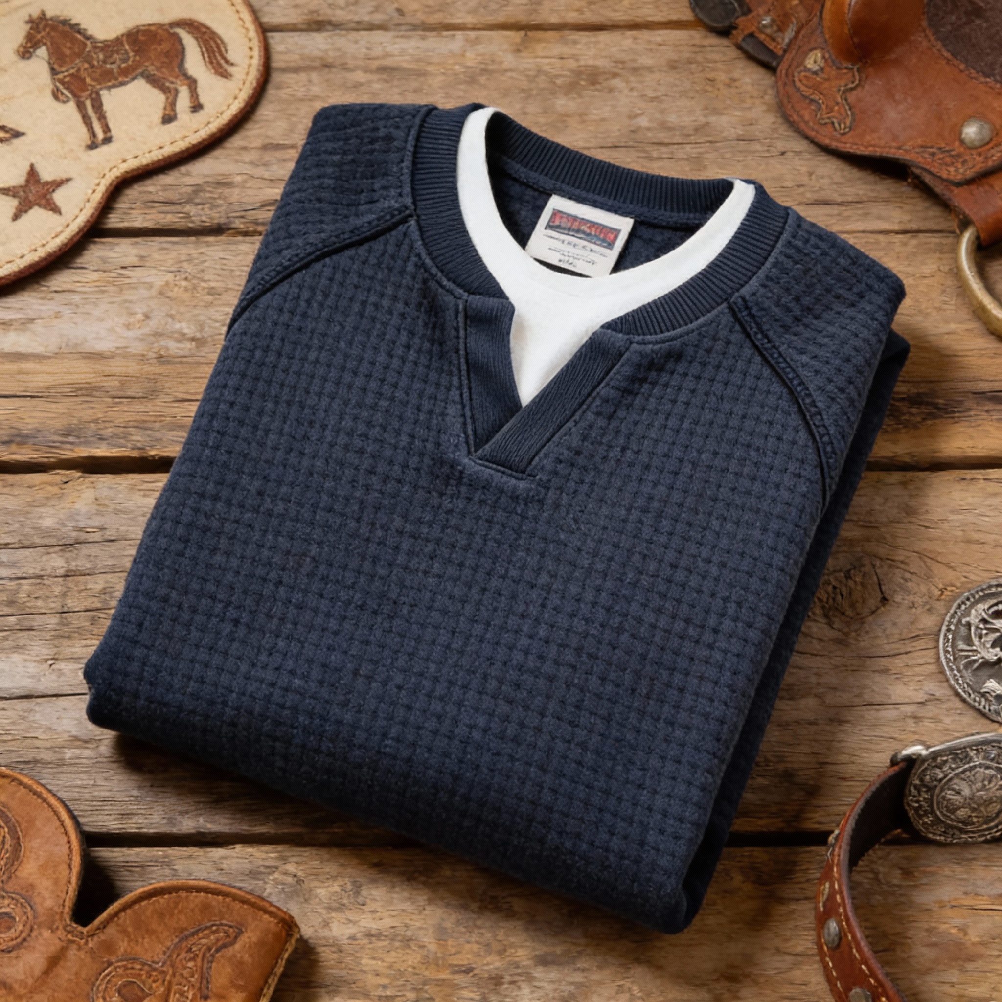 Man wearing the sweatshirt, casual pose