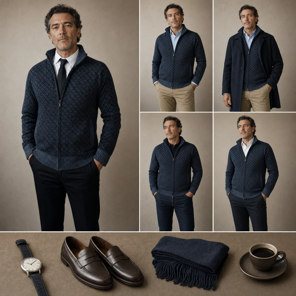 Montpellier Zip-Up Sweater