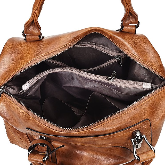 Women's Leather Satchel Handbag - Perfect for Daily Use, Work, and Travel