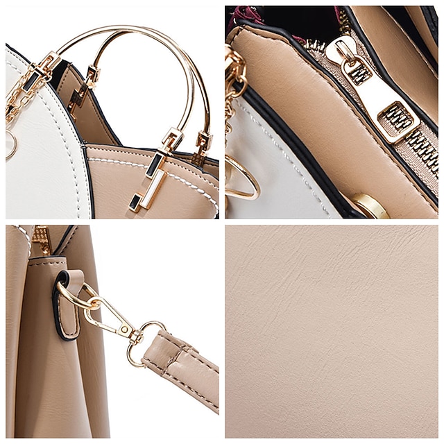 Women's Navy Blue and Pink Handbag with Heart Tassel Charm – Elegant Faux Leather Crossbody and Tote Bag for Everyday Use