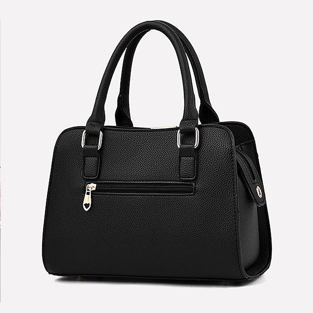 Women's Elegant Blue Handbag with Removable Strap and Stylish Charm Decoration - Perfect for Office and Casual Use