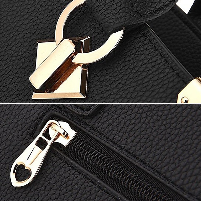 Women's Elegant Blue Handbag with Removable Strap and Stylish Charm Decoration - Perfect for Office and Casual Use