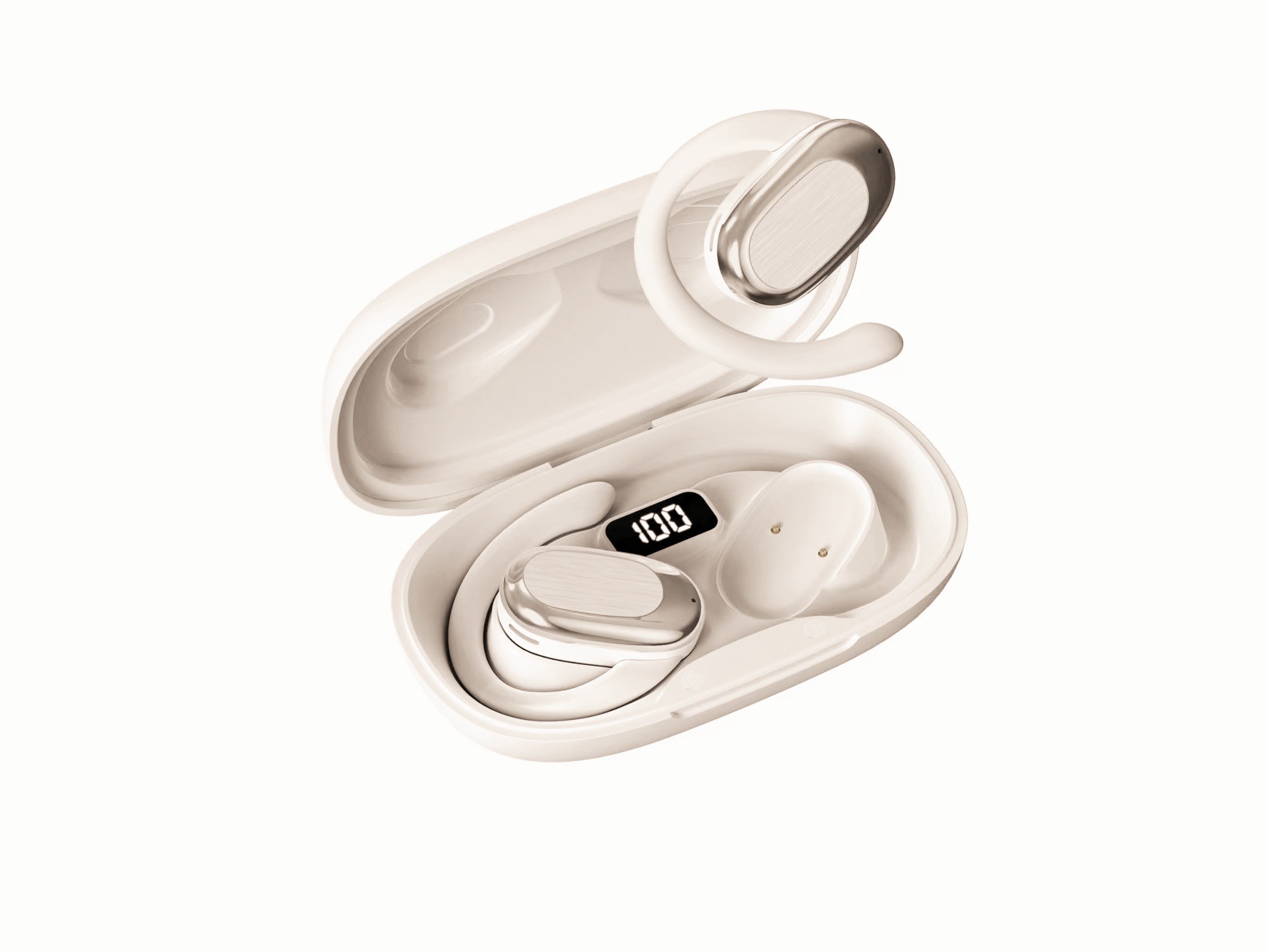 Wireless Bluetooth headset without ear hook