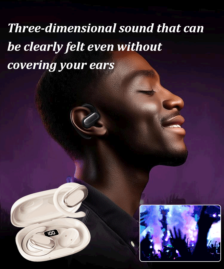 Wireless Bluetooth headset without ear hook