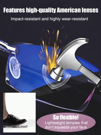 Color-changing anti-blue light reading glasses