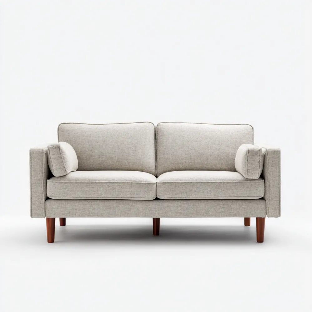 Canapé 2 places 140x85x80 cm – Beige – Design Contemporain