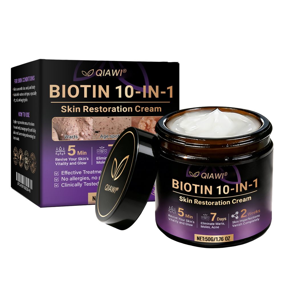 Made and Shipped from USA ✨QIAWI® Biotin 10-in-1 Skin Restoration Cream 🍀