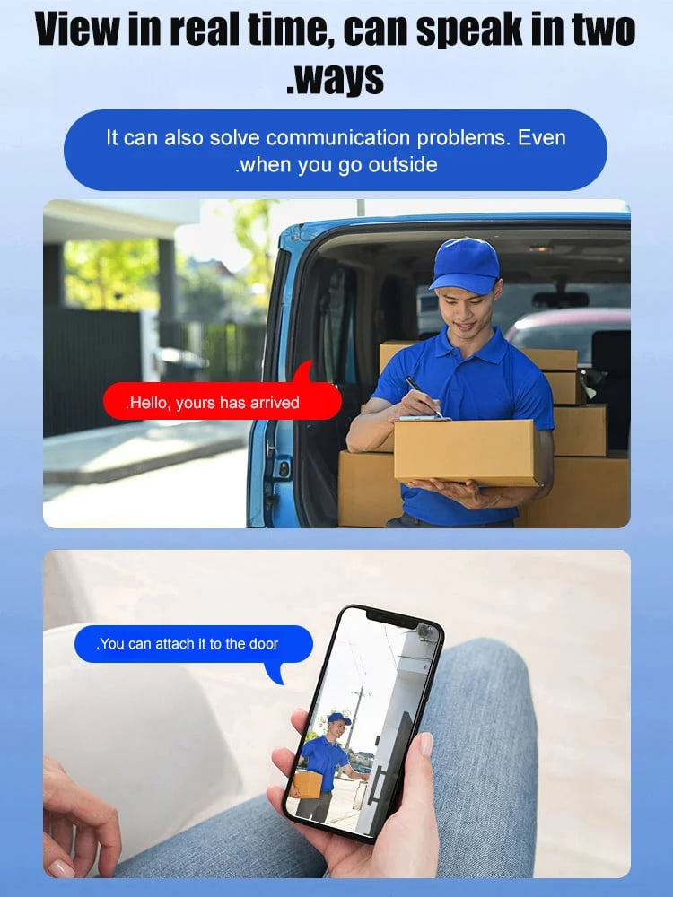 🔥LAST DAY 59% OFF🔥 - [Upgraded ultra-invisible] No-plug camera