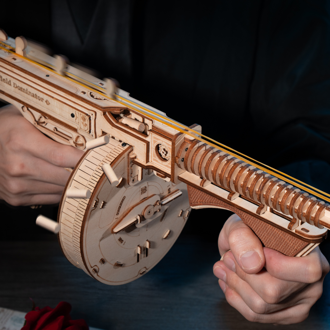 Thompson Submachine Gun Toy 3D Wooden Puzzle