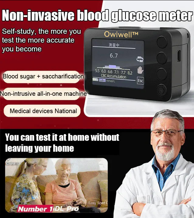 Owiwell™ Non-Invasive Blood Glucose Monitor | High-Precision 99.9% Accuracy | TGA Certified