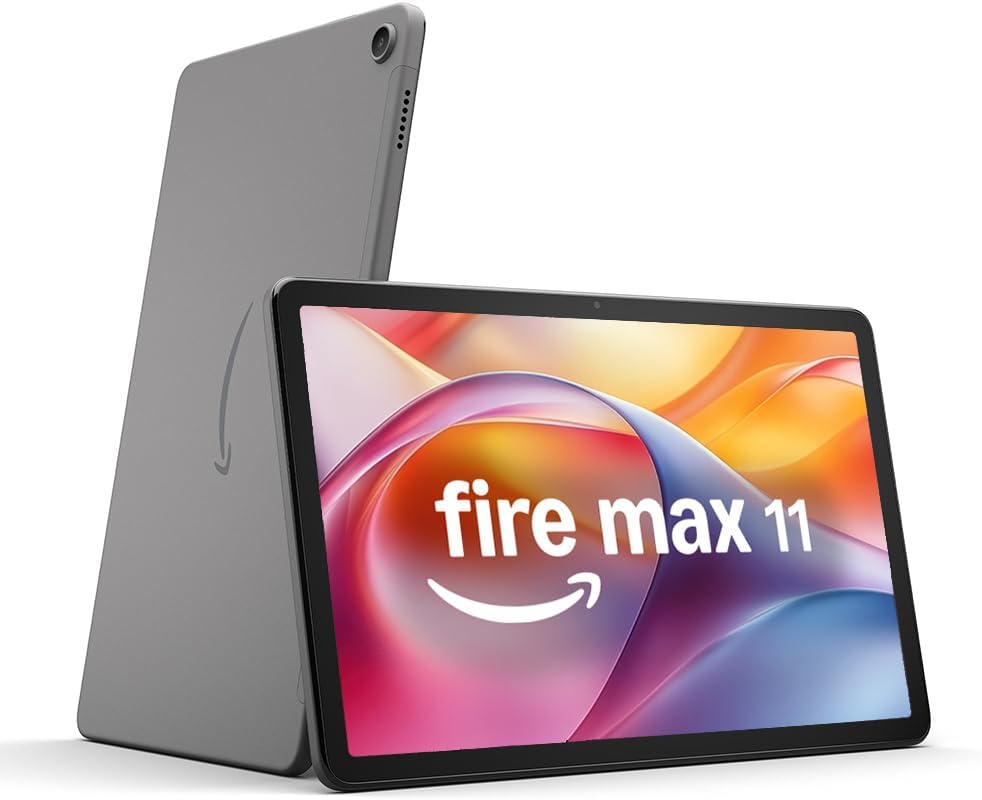 Amazon Fire Max 11 Tablet 11 Zoll Display 2000 x 1200 Octa Core Prozessor 4 GB RAM 64 GB Speicher WiFi 6 14 Stunden Akku Grau-Pineuppad