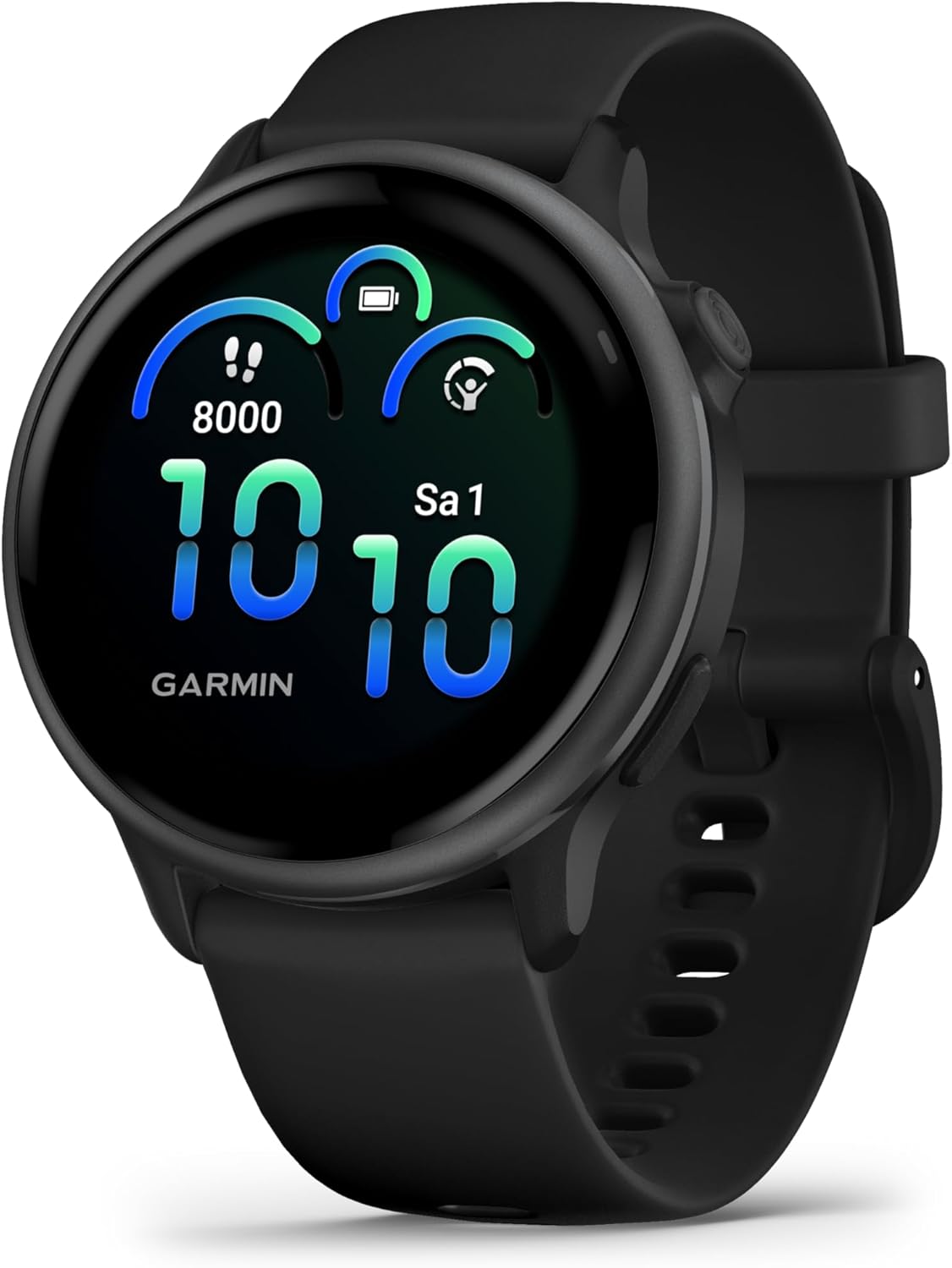 Garmin vivoactive 6 Fitness Smartwatch 42 mm AMOLED Touchdisplay GPS 80 Sport Apps bis zu 11 Tage Akkulaufzeit GarminPay Smart Notifications-Pineuppad