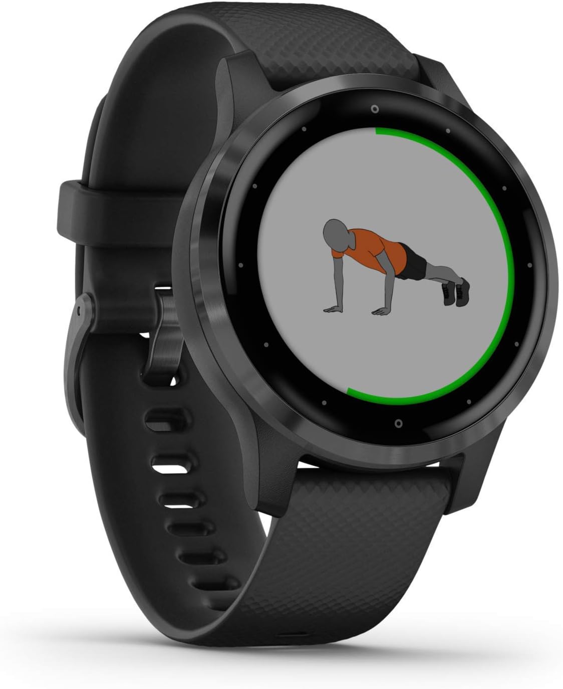 Garmin Vivoactive 4S Renewed GPS Fitness Smartwatch für schmale Handgelenke, wasserdicht, Trainingspläne und animierte Übungen, 20 Sport Apps, bis zu 7 Tage Akkulaufzeit, Bluetooth, Garmin OS-Pineuppad