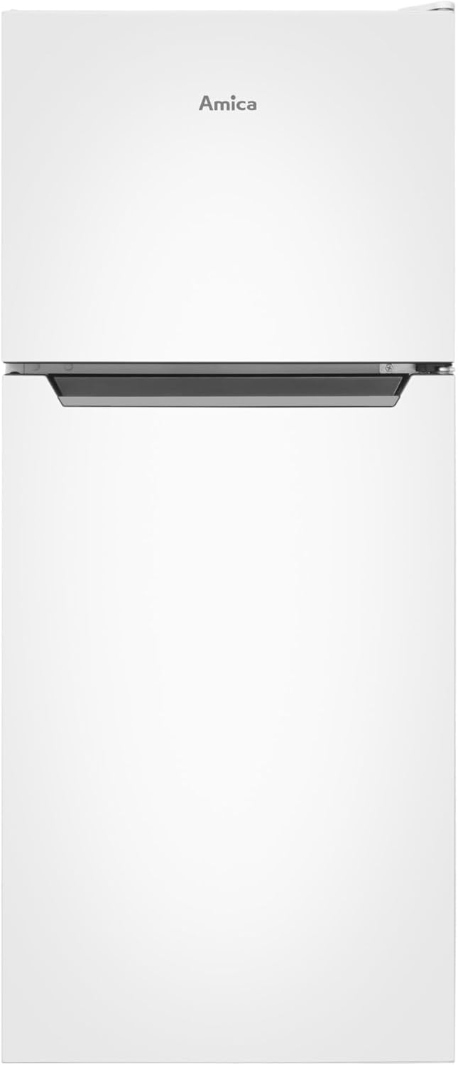 Amica Kühl Gefrierkombination 112L weiß freistehend 49,8 x 47,4 x 104,5 cm Gefrierfach oben kompakt automatische Abtauung-Pineuppad