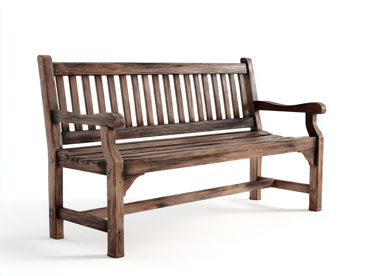 Bank Massivholz 160x55x88 cm - Braun - klassisches Design für Garten und Terrasse-Pineuppad