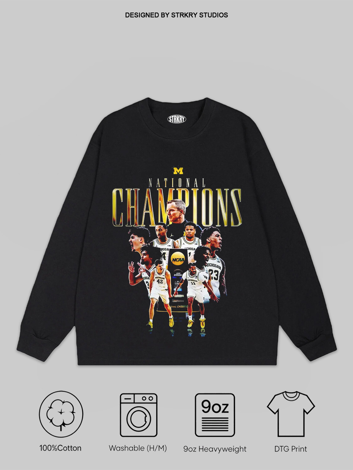25-26 National Champs Michigan 3  Tee