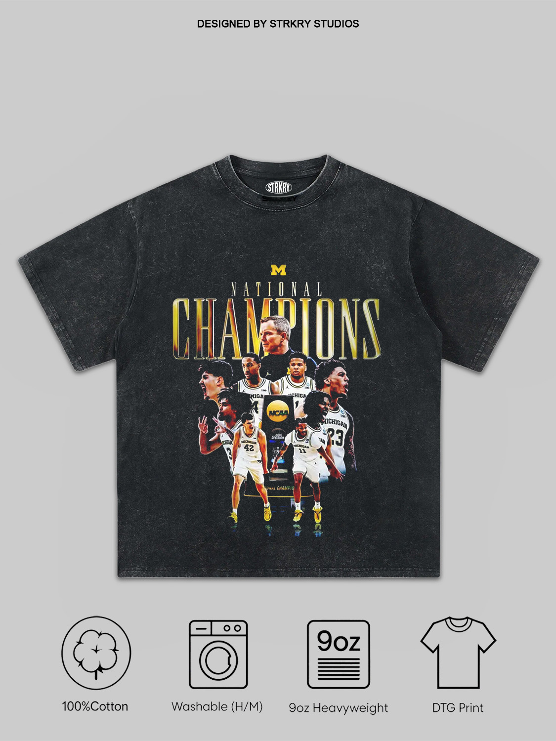 25-26 National Champs Michigan 3  Tee