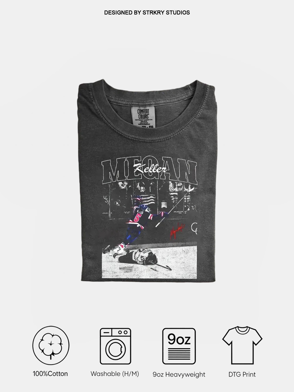 Megan Keller Usa Champion Hockey Vintage T-shirt