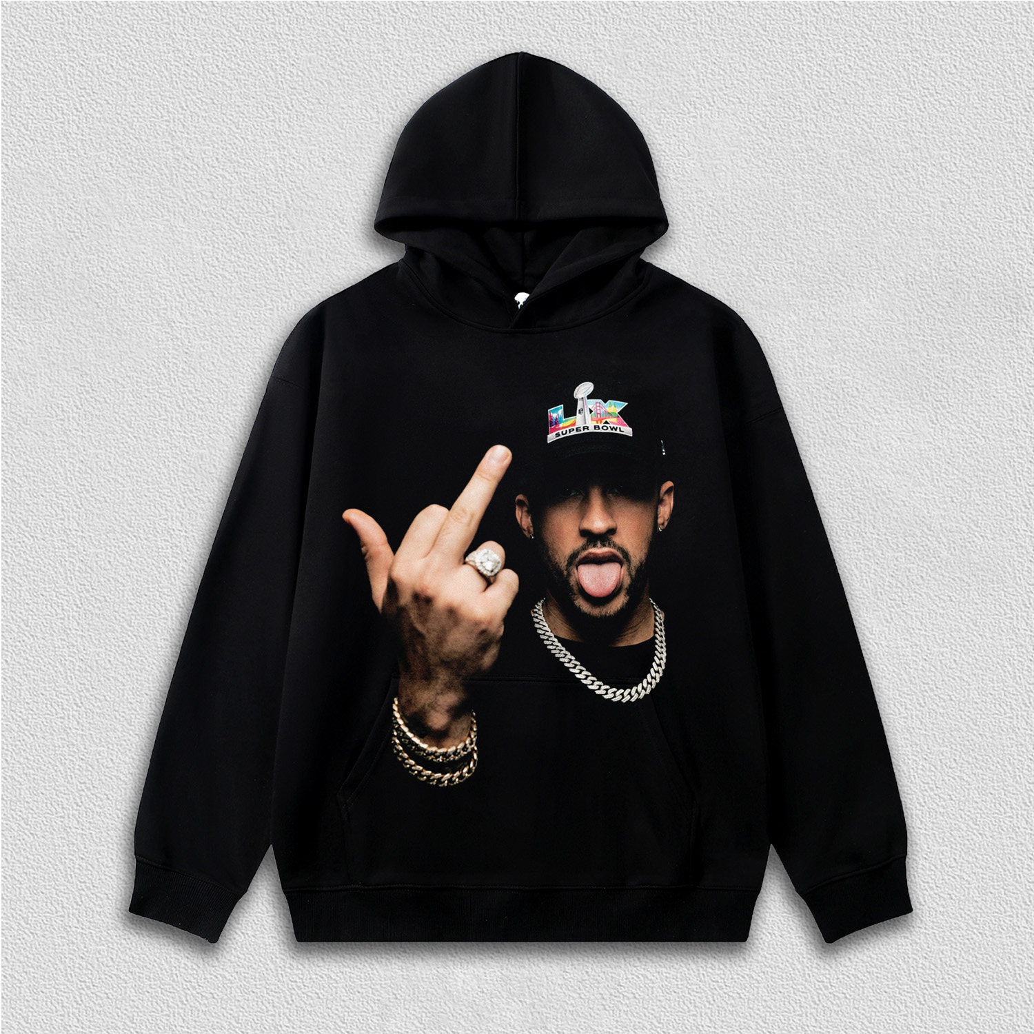 BAD BUNNY & 2026 SUPER BOWL TEE&HOODIE 4.3