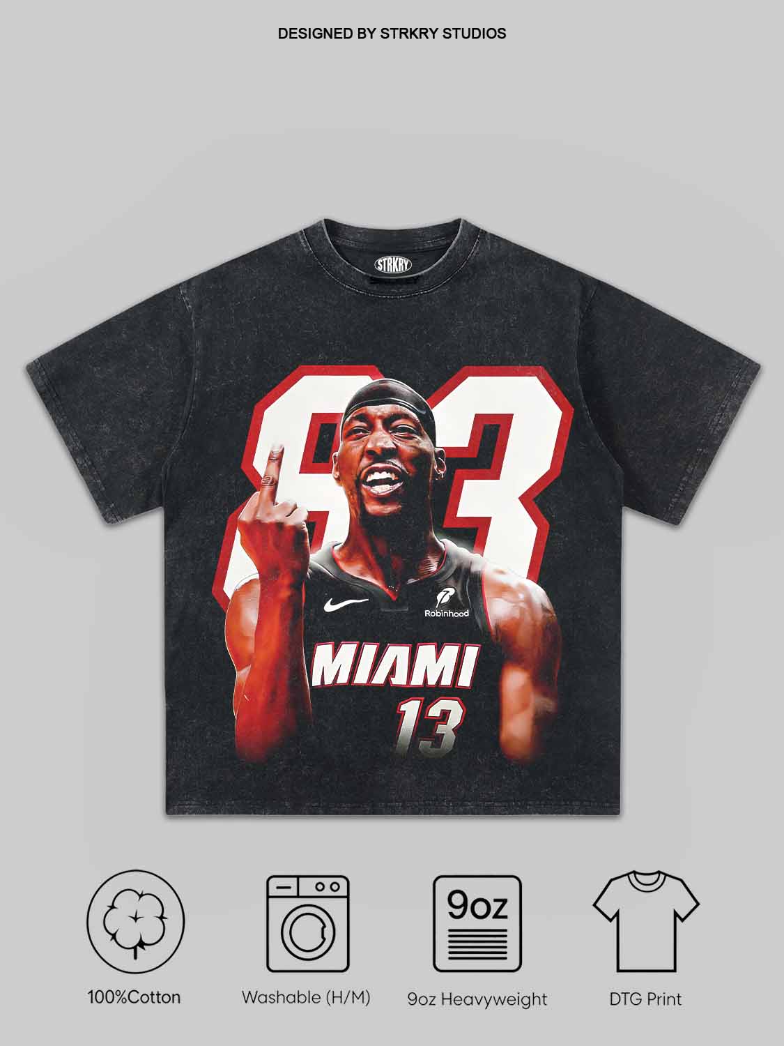 Bam Adebayo 83 Basketball Legend Tee&Hoodie 2.1