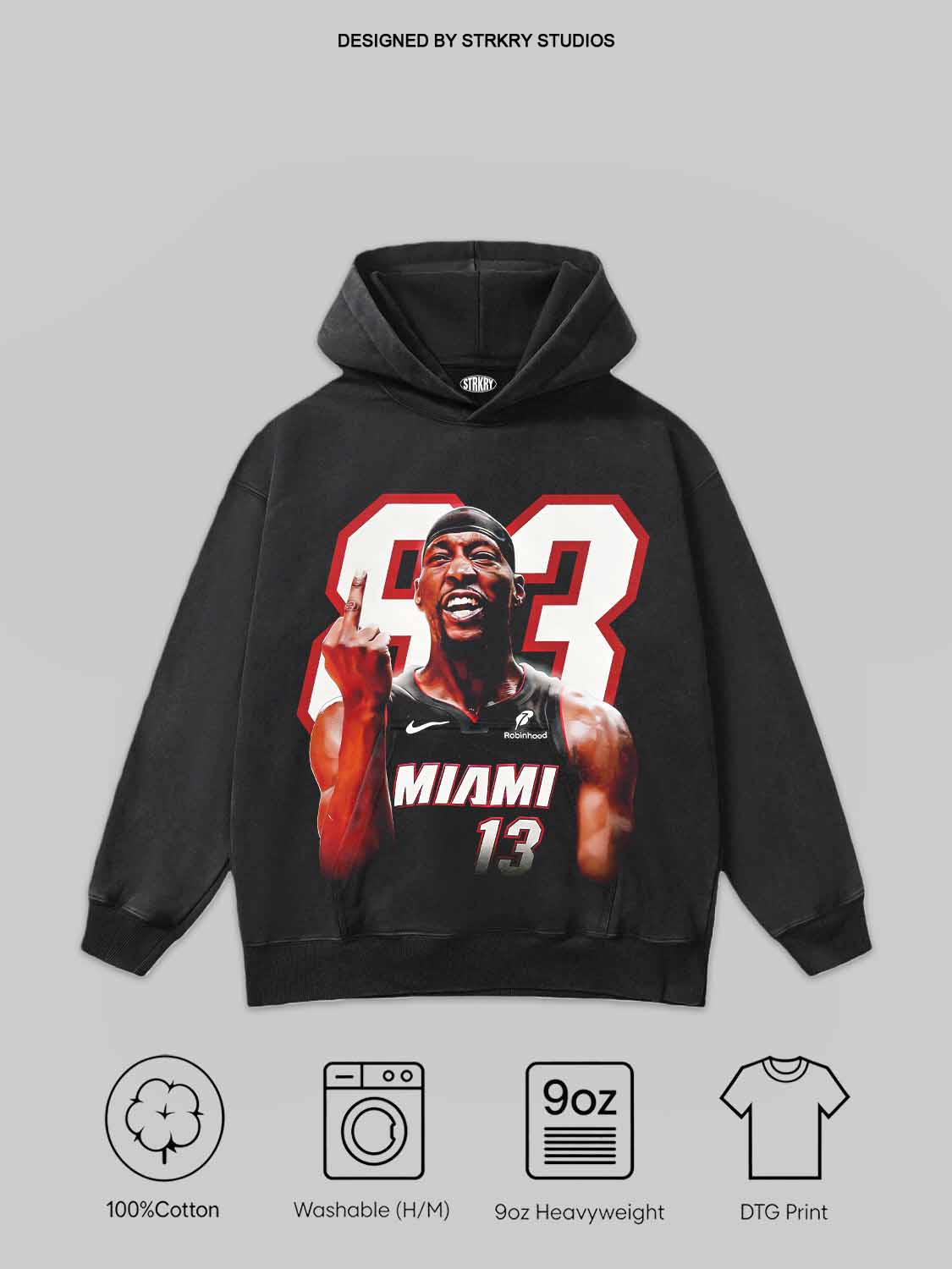 Bam Adebayo 83 Basketball Legend Tee&Hoodie 2.1