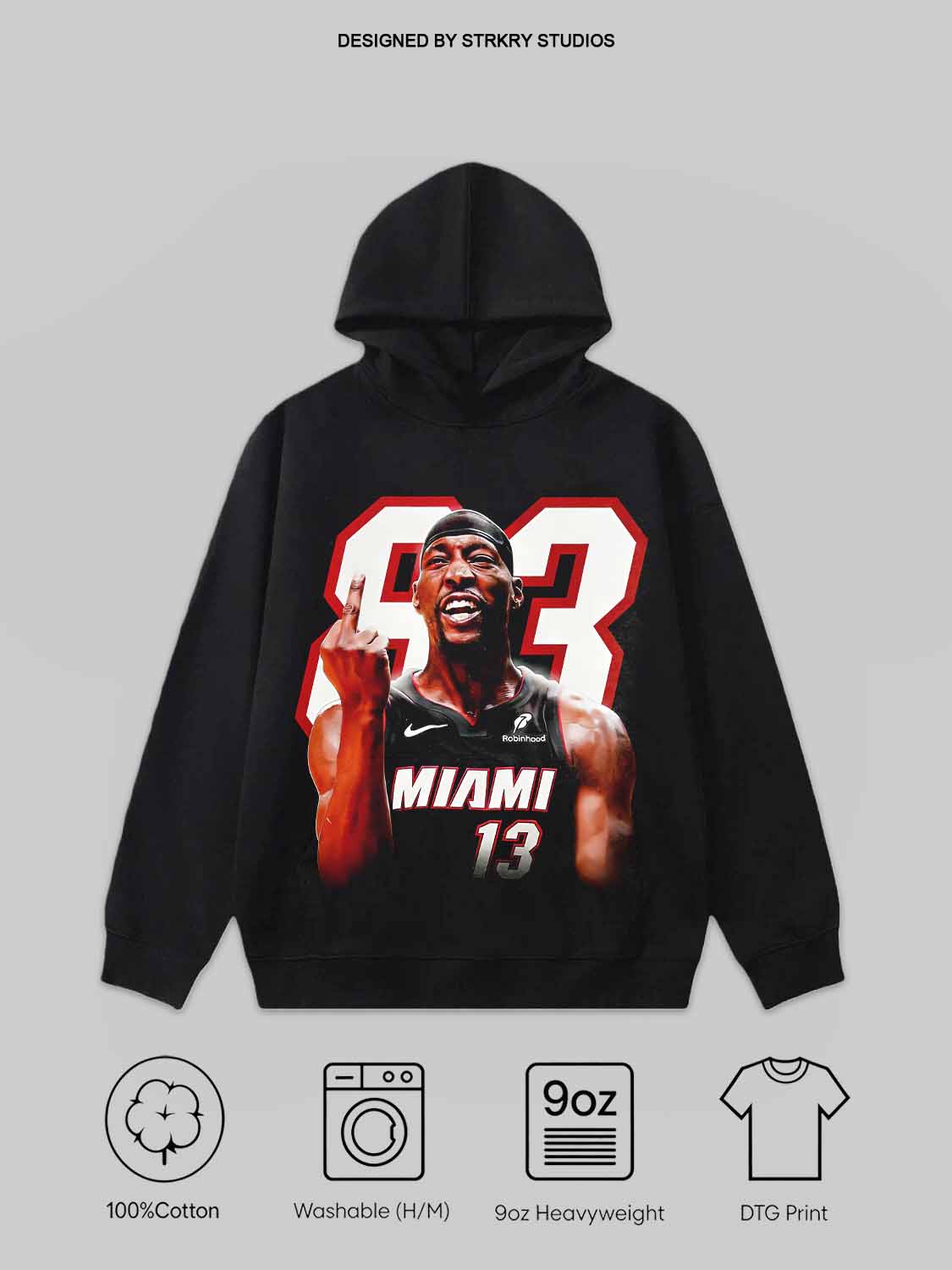 Bam Adebayo 83 Basketball Legend Tee&Hoodie 2.1