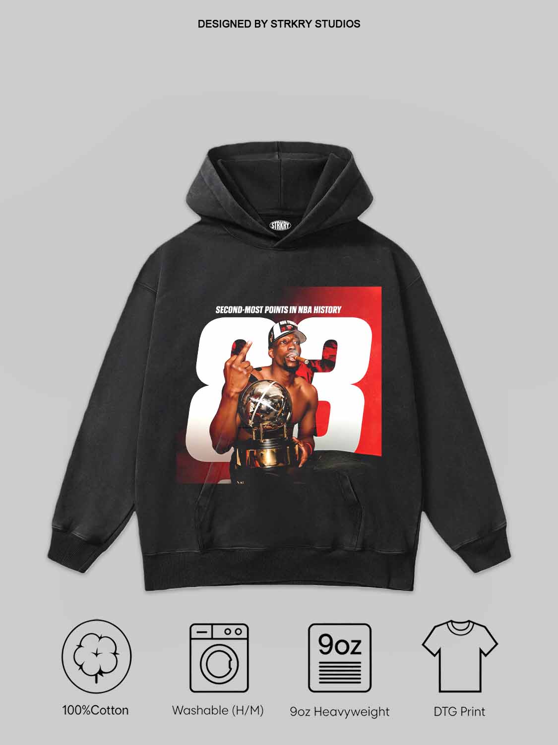 Bam Adebayo 83 Basketball Legend Tee&Hoodie 2.3