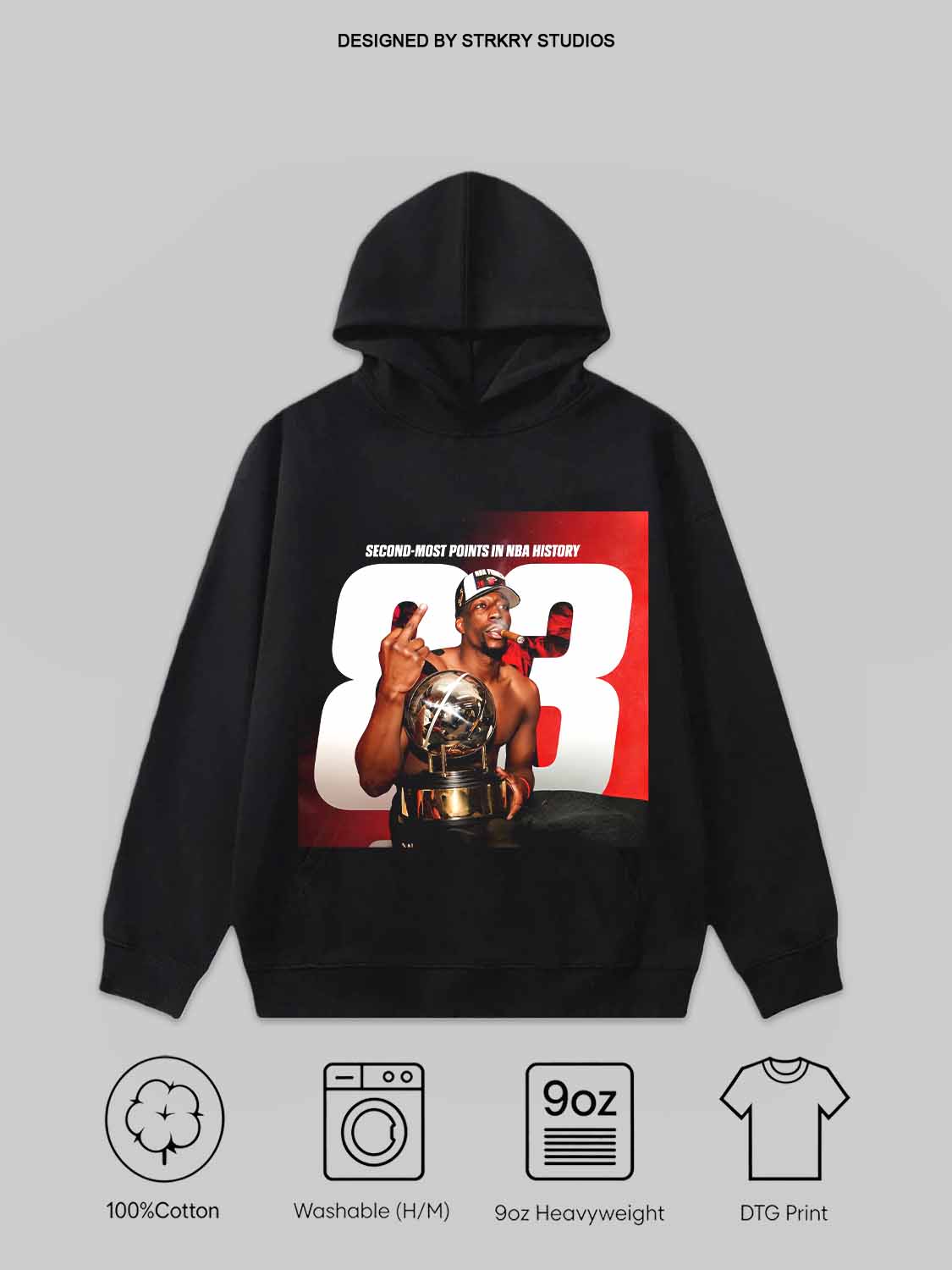 Bam Adebayo 83 Basketball Legend Tee&Hoodie 2.3