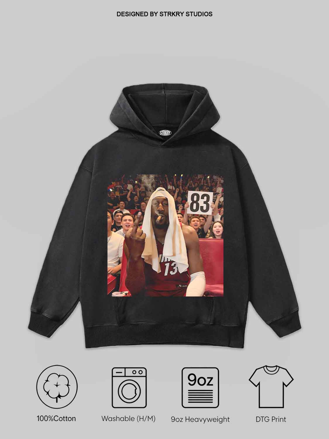 Bam Adebayo 83 Basketball Legend Tee&Hoodie 2.4