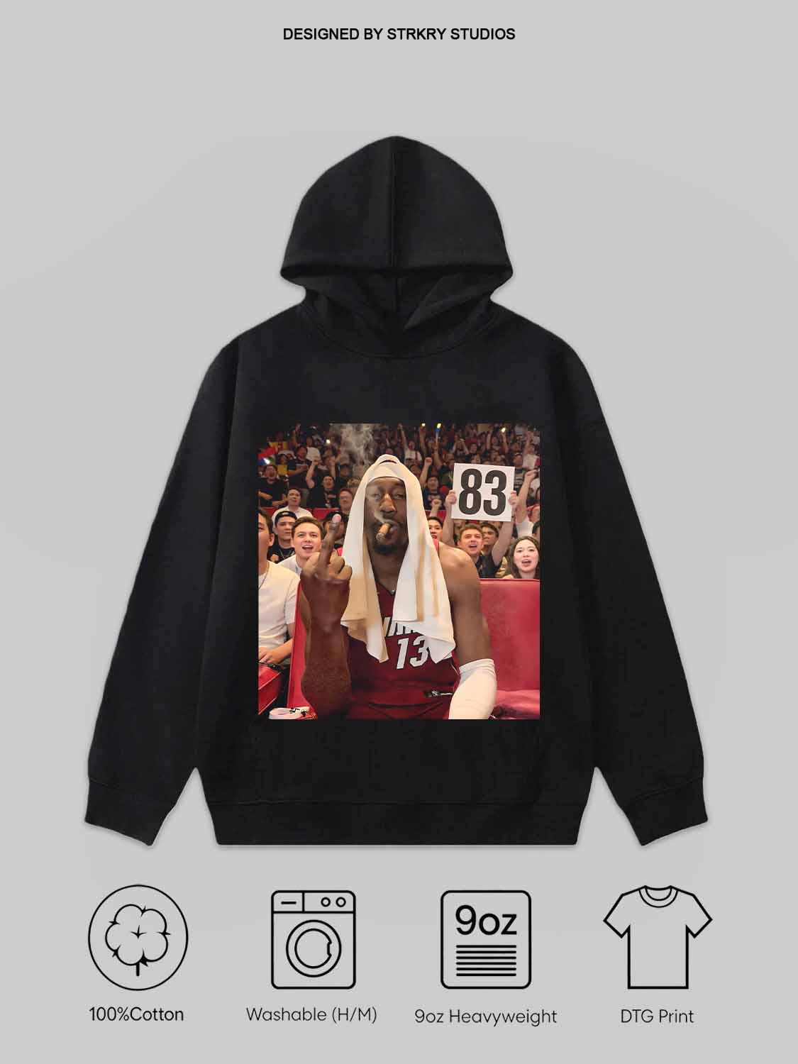 Bam Adebayo 83 Basketball Legend Tee&Hoodie 2.4