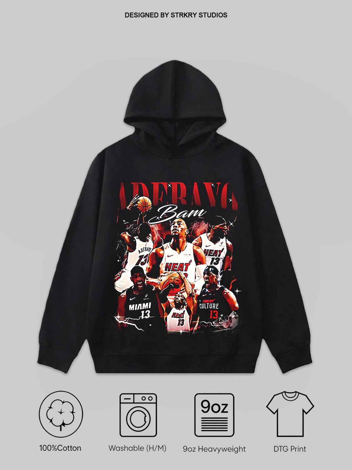 Bam Adebayo 83 Basketball Legend Tee&Hoodie 2.5