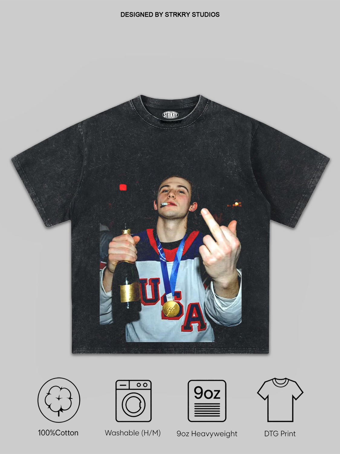 Jack Hughes Champion Tee&Hoodie 