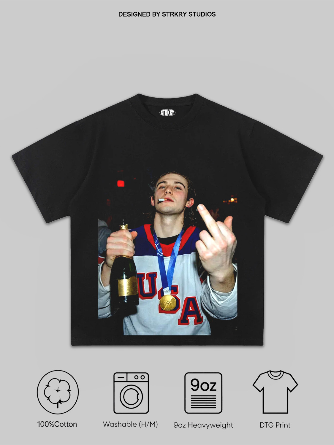 Jack Hughes Champion Tee&Hoodie 